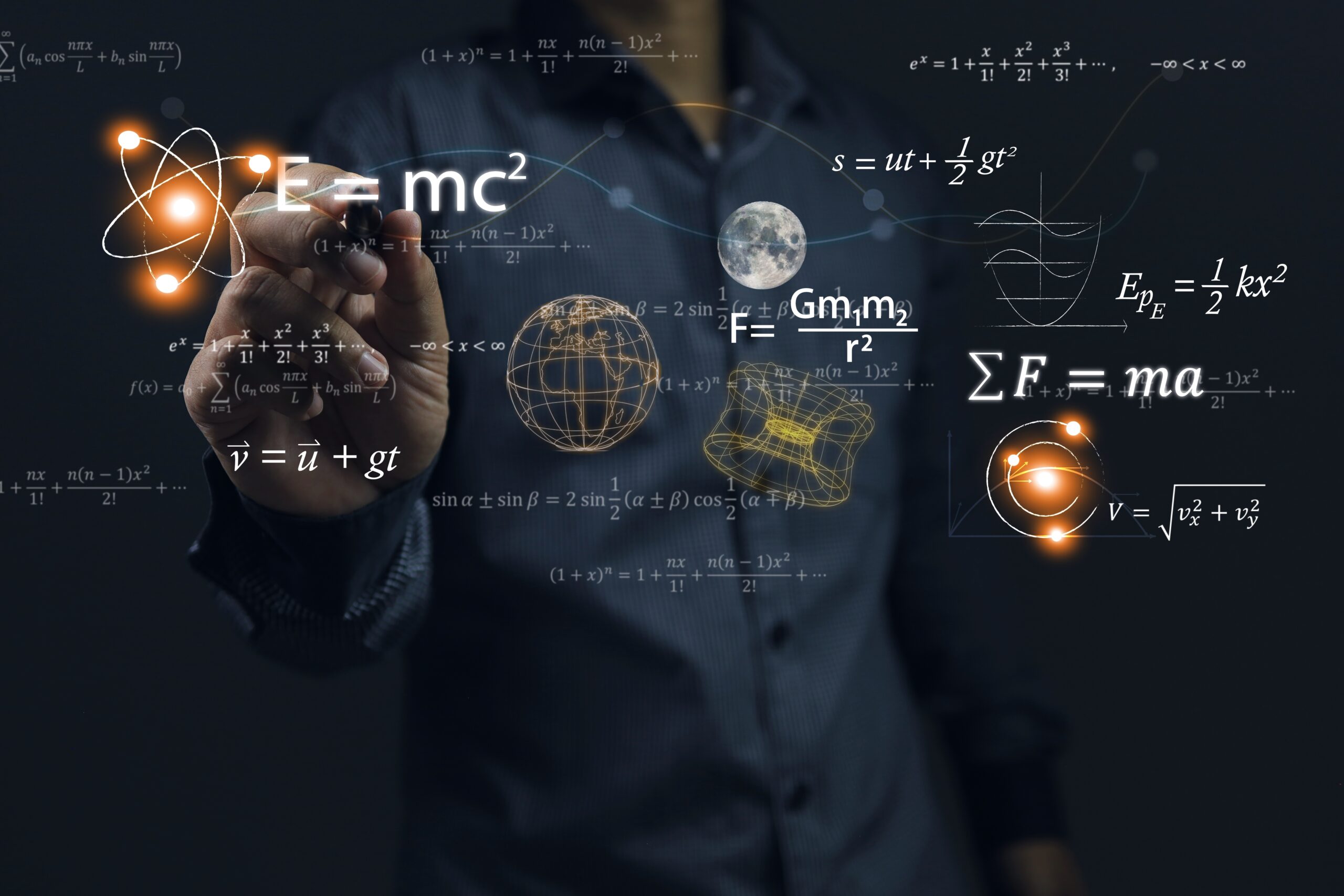 Scientists Use a Pen to Write Physics or Mathematical